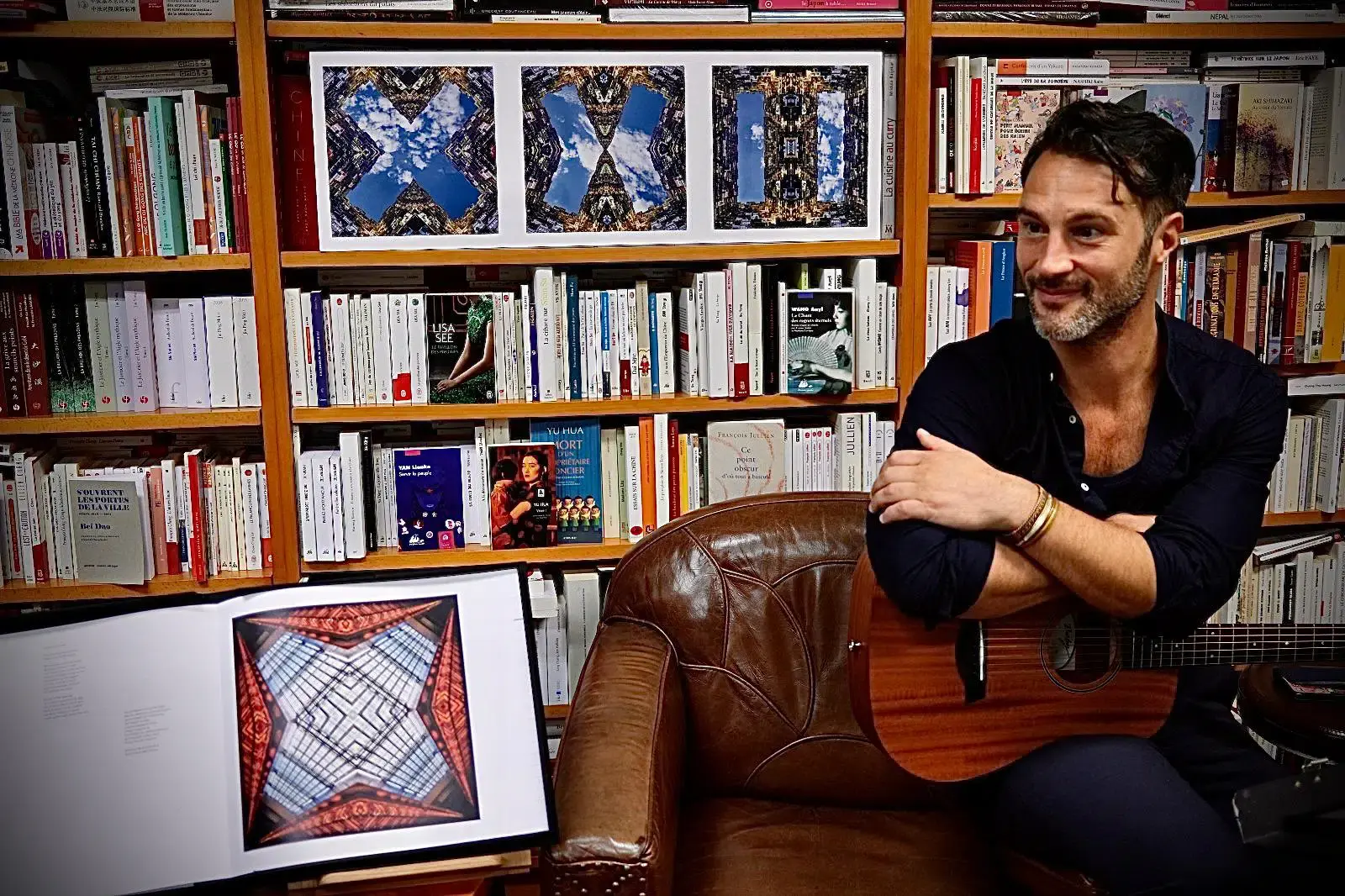 Matthieu Motte et sa guitare